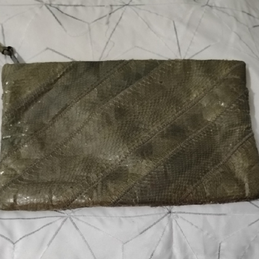 Elegant Olive Green Clutch